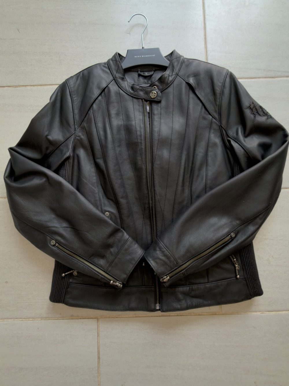 Harley-Davidson Black Lightweight Leather Shirt Jacket